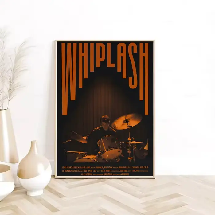 W-Whiplash MOIVE – affiche autocollante en papier imperméable, décoration murale pour café