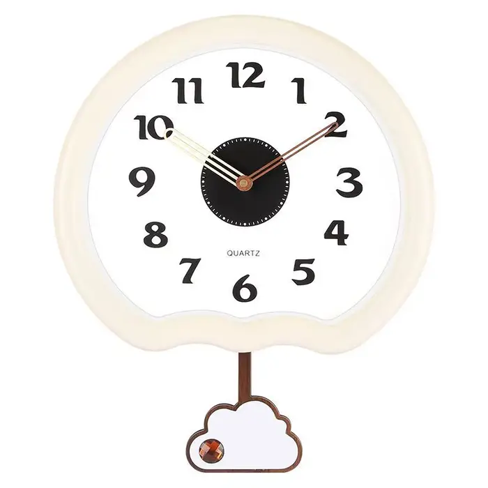 Cette horloge murale est une horloge à quartz moderne, créative et personnalisée pour un usage domes