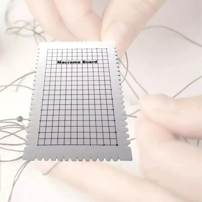 MXLA Grand panneau projet en macramé avec grilles