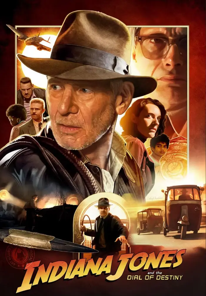 Indiana Jones Film rétro Franchise Harrison Ford personnages de Film affiche impression mur Art phot