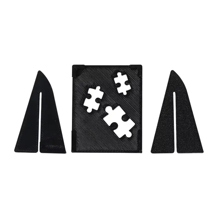 Support d'affichage de puzzle détachable et porte-affiche en plastique noir
