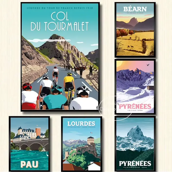 Affiche de Voyage en Signe Urbain Vintage