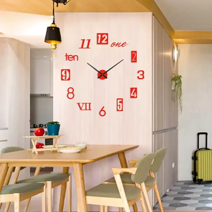 Horloge murale silencieuse Shoous créative