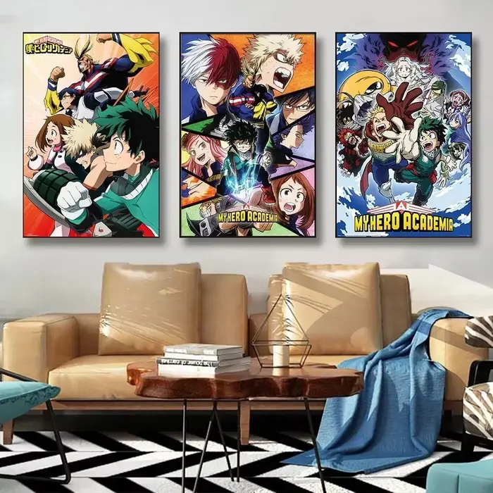 Affiche de dessin animé japonais My-Hero-Academia