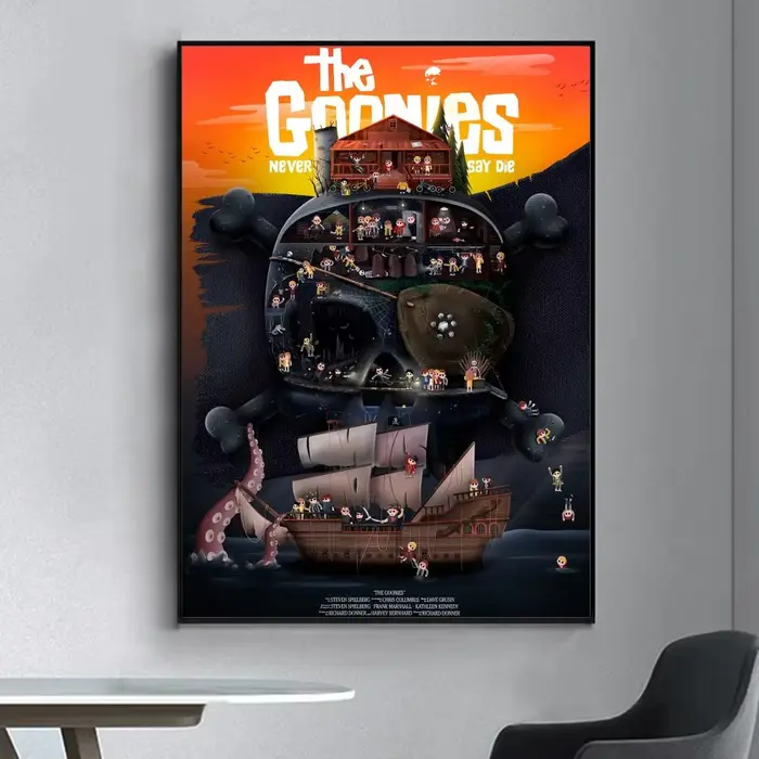 Affiche classique des Goonies Moonies Markets