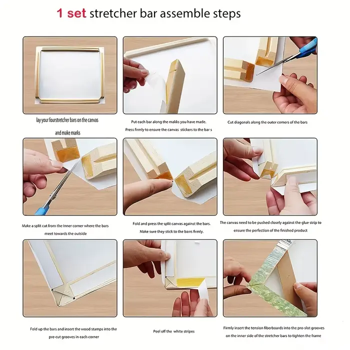 Cadre de toile en bois pour bricolage