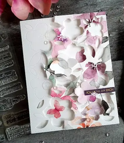 Nouvelles matrices de découpe en métal pour cadre rectangulaire à motif floral, pochoirs pour scrapbooking, cartes photo/papier, matrices de gaufrage DIY