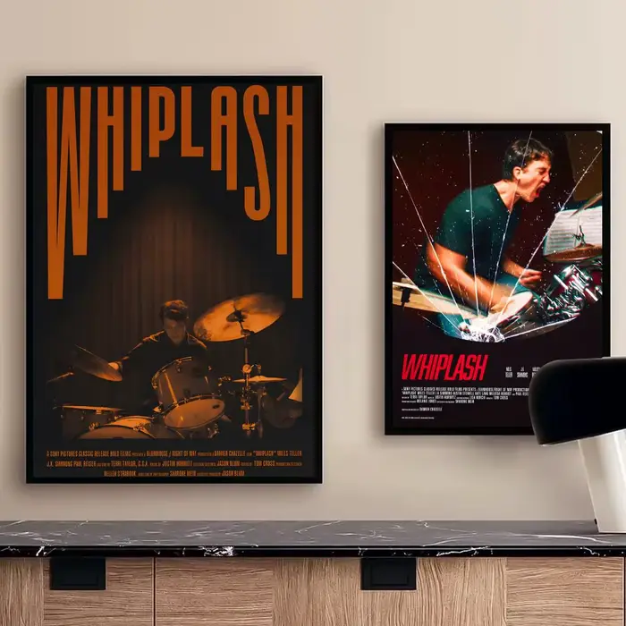 W-Whiplash MOIVE – affiche autocollante en papier imperméable