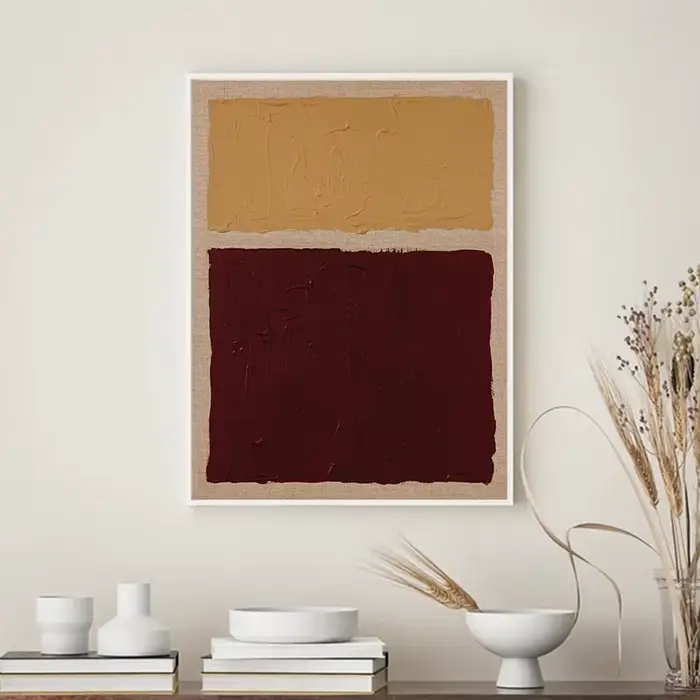 Reds Gallery Wall – impression sur toile Ocre