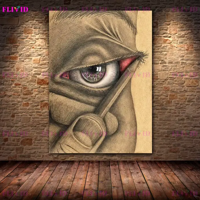 Impressions d'art gothique sur le thème des yeux étranges