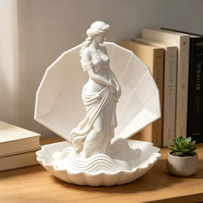 Statue en relief 3D d'Aphrodite, plateau à bijoux vintage, décoration d'intérieur, excellent cadeau 