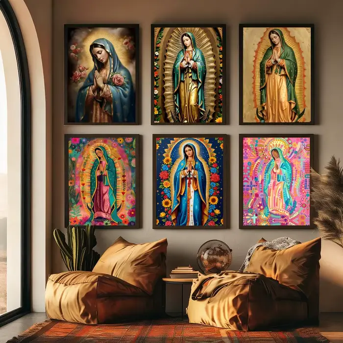 Peinture de la Vierge de Guadalupe