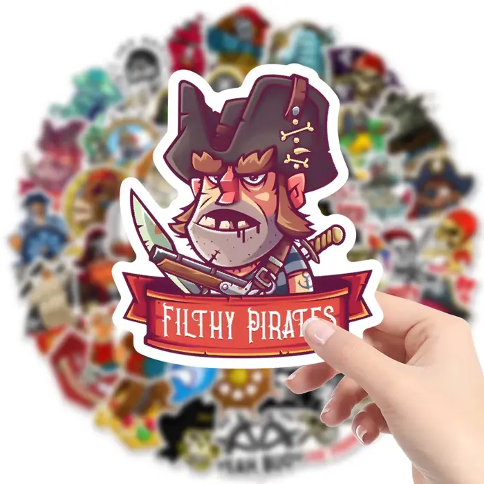 Autocollants de dessin animé Pirate