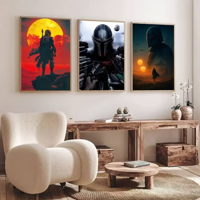 Affiche de film TV classique Anime The-M-Mandalorian