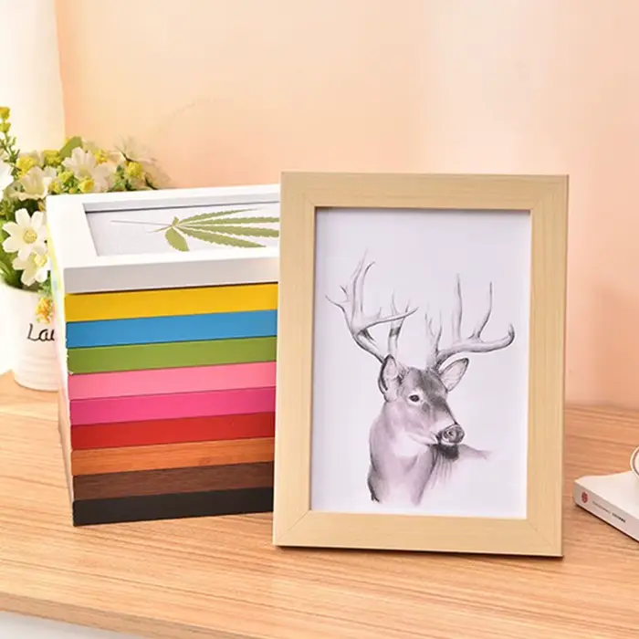 Cadre photo simple et coloré multi-tailles pour dessins
