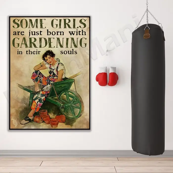 Affiche de jardinier de jardin