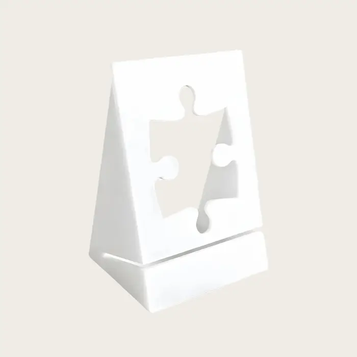 Présentoir de couverture de boîte d'affiche de Puzzle 1 pièce, matière plastique Durable, Style déco