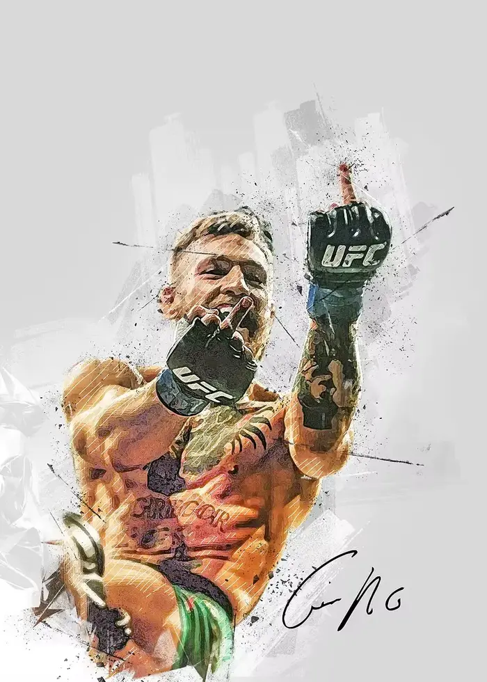 Boxer mur Art affiche Nate Diaz boxe citation de motivation toile peinture impressions décor photos 
