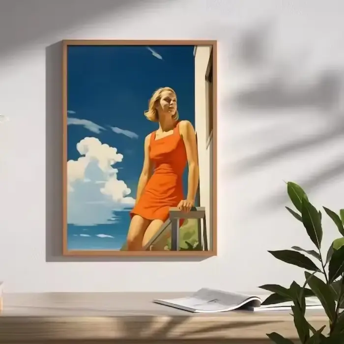 Affiche de personnes d'automne et d'été de Edward Hopper City