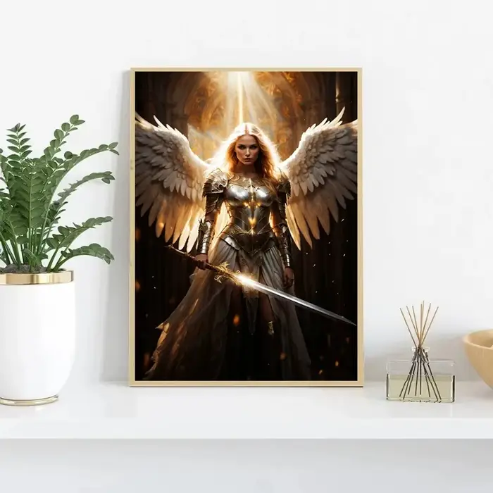 Affiche d'anges célestes d'art fantastique