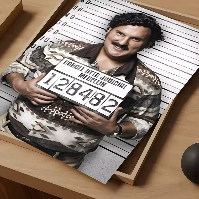 Affiche du seigneur Pablo Escobar Narcos Mugshot, affiches de film Vintage imperméables, impression