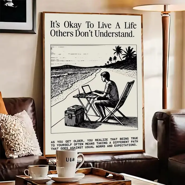 Affiche de Discipline inspirante, autocollant de l'espace parfait, auto-adhésif pour bureau, Home cinéma, décor artistique mural, cadeau fantaisie