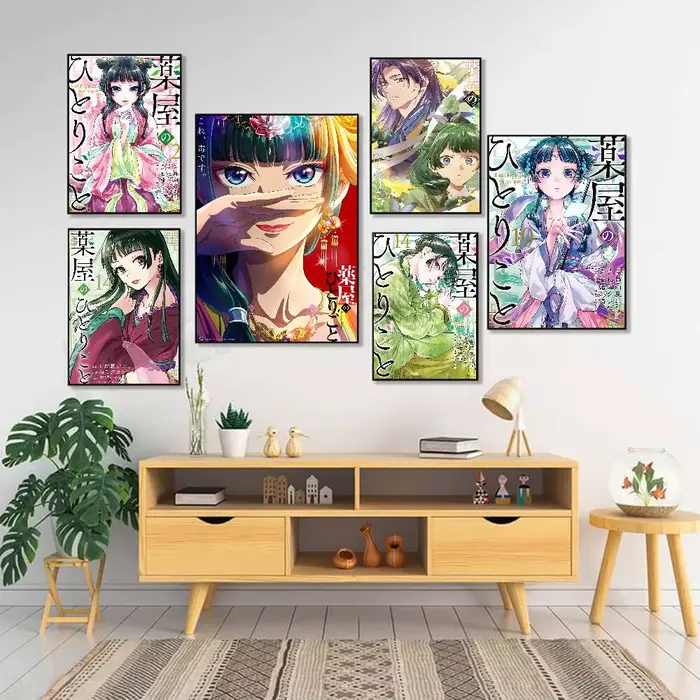 Affiche de film Vintage imperméable, dessin animé The A-Apothecary Diaries m-maomao, impression d'art mural de haute qualité pour décoration de chambre, cadeau