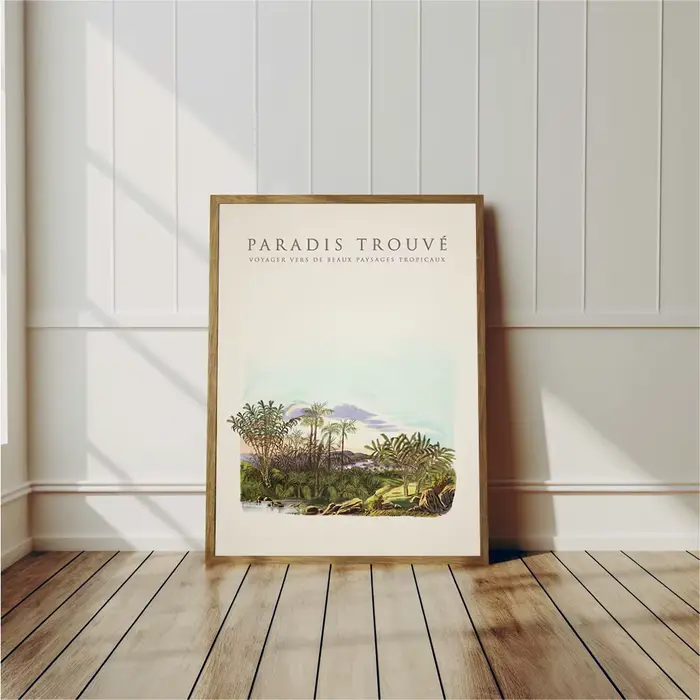Affiches de palmiers tropicaux et d'arbre de bananier