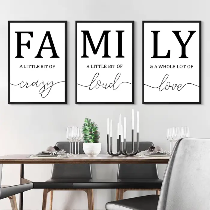 Affiche de famille Simple sans cadre