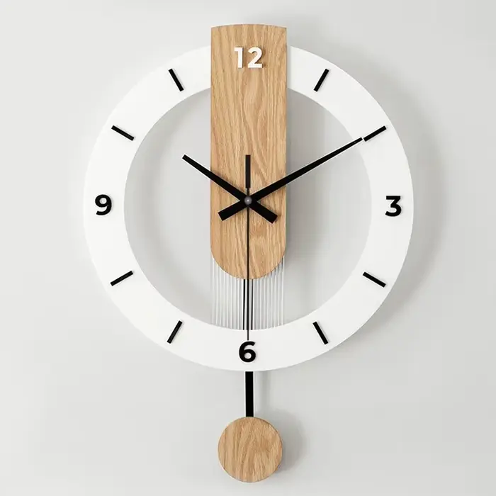 Horloge murale de luxe minimaliste