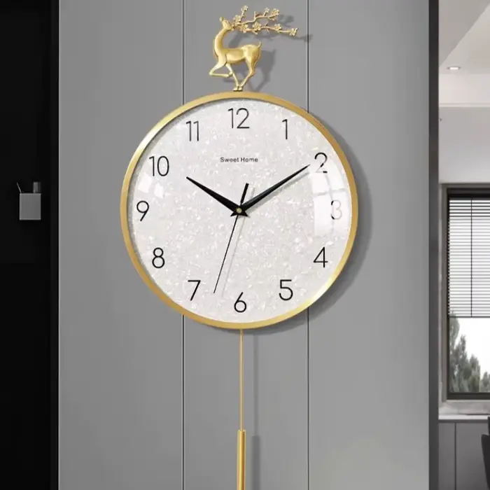 Salon moderne horloge murale esthétique Unique minimaliste italie