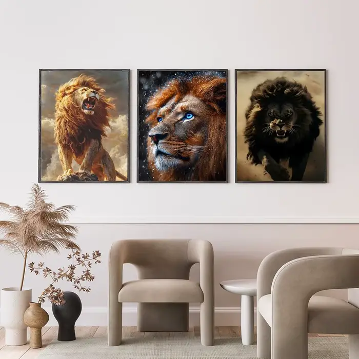 Affiche de Lion animal populaire