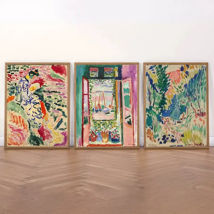 Matisse Retro affiches et imprimés abstrait paysage mur Art Vintage toile peinture mur photos pour salon décoration de la maison