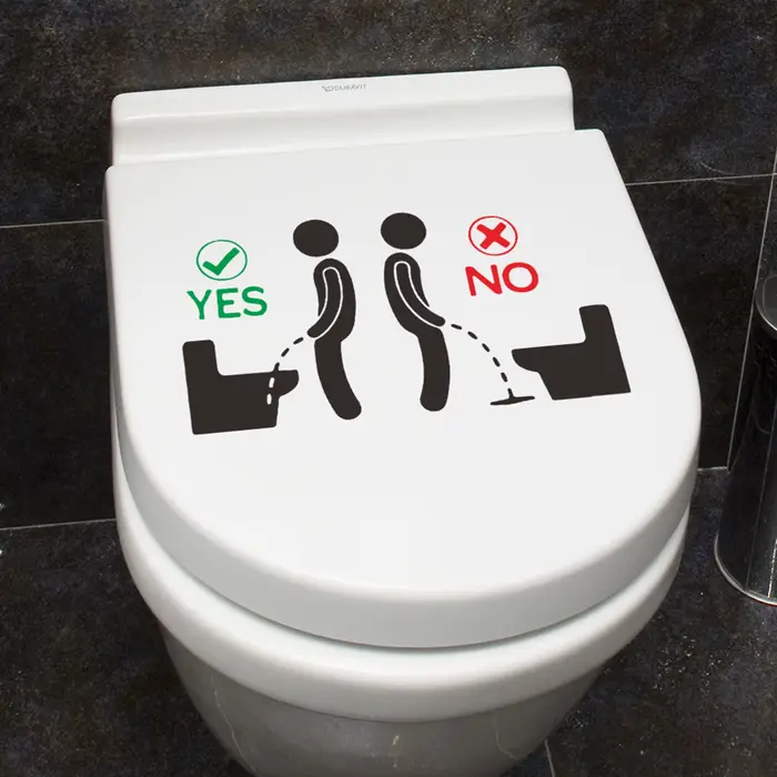 Autocollant de salle de bain mignon