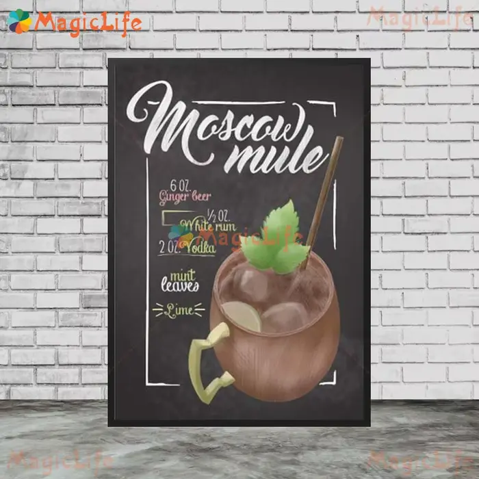 Affiches murales de Menu de boissons de Bar Mojito