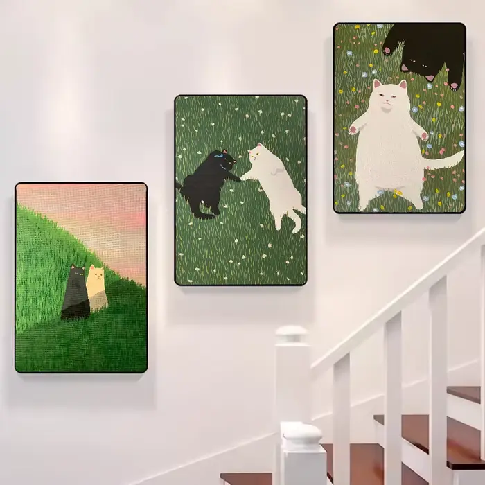 Affiche de chat d'amoureux drôle et mignon