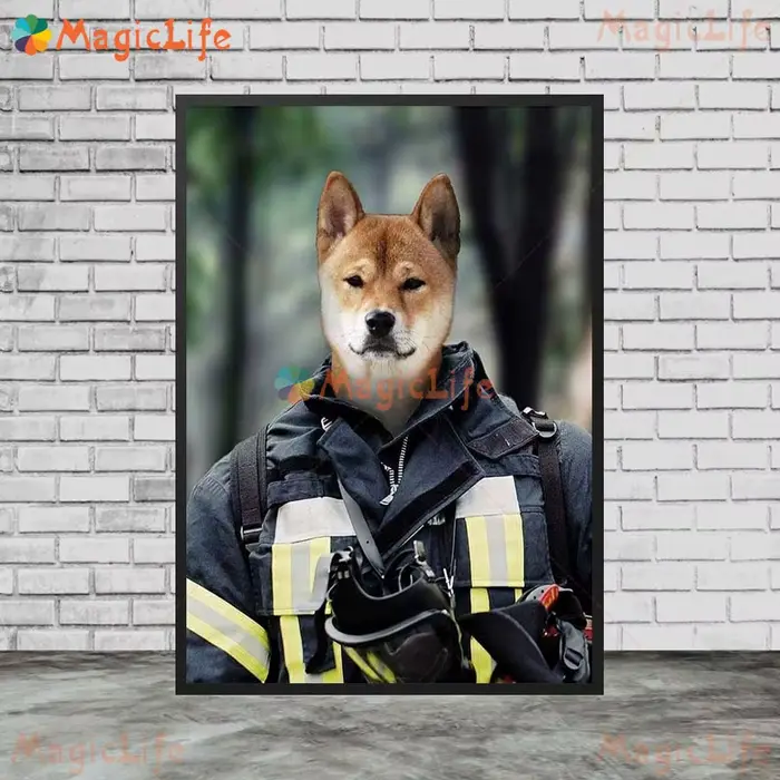 Affiches murales avec visage de chien