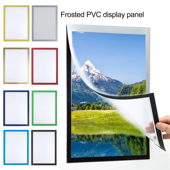 Cadre photo magnétique A3/A4 à fixer au mur