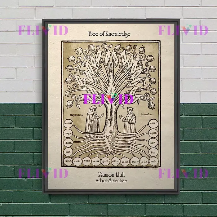 Diagramme cosmique Design alchimiste Illustration Art affiche impression