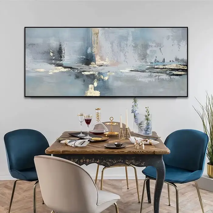 Peinture à l'huile sur toile paysage abstrait