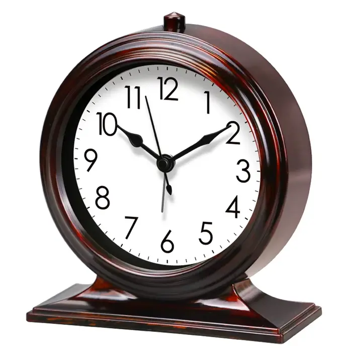 Horloge de bureau Vintage, lumière classique, luxe, grand réveil numérique, chambre à coucher, salon