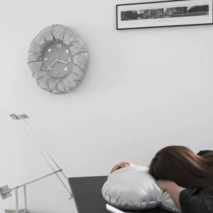 Horloge murale coréenne en tissu