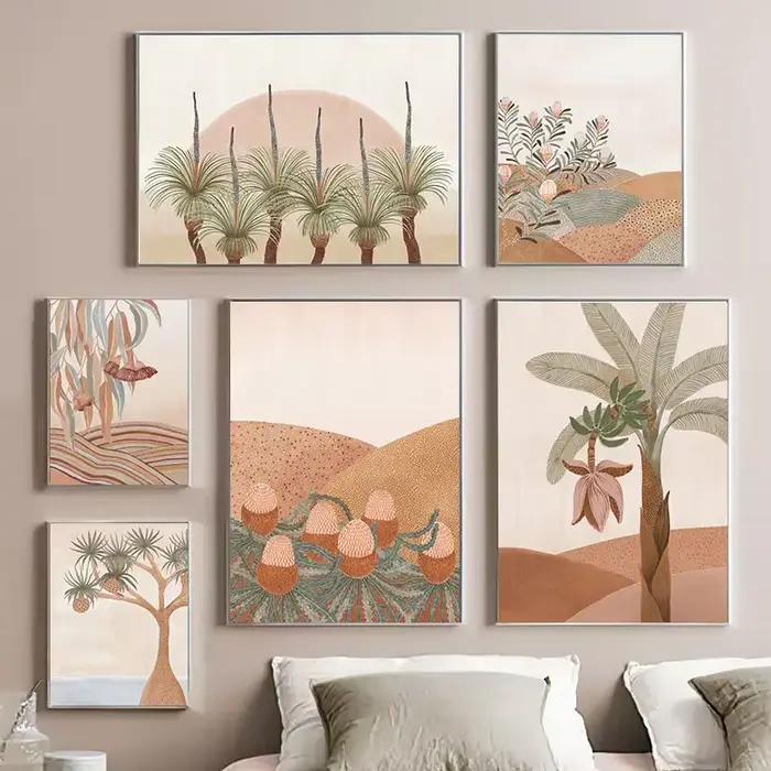 Affiches et imprimés de paysage abstrait Boho