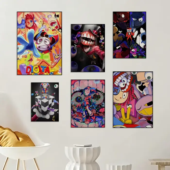 Affiche murale F-FNAF, peinture artistique