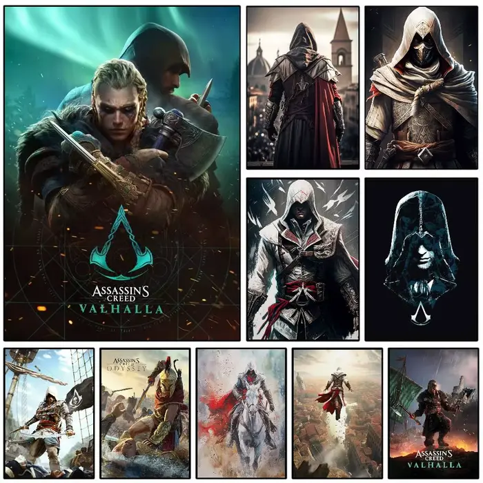 Affiche de film classique de jeu A-Assassin S C-Creed