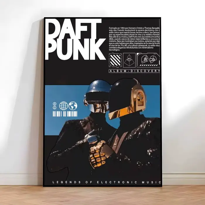 Affiche D-Daft Punk, impressions et affiches vintage de haute qualité pour la maison, le bar, le caf