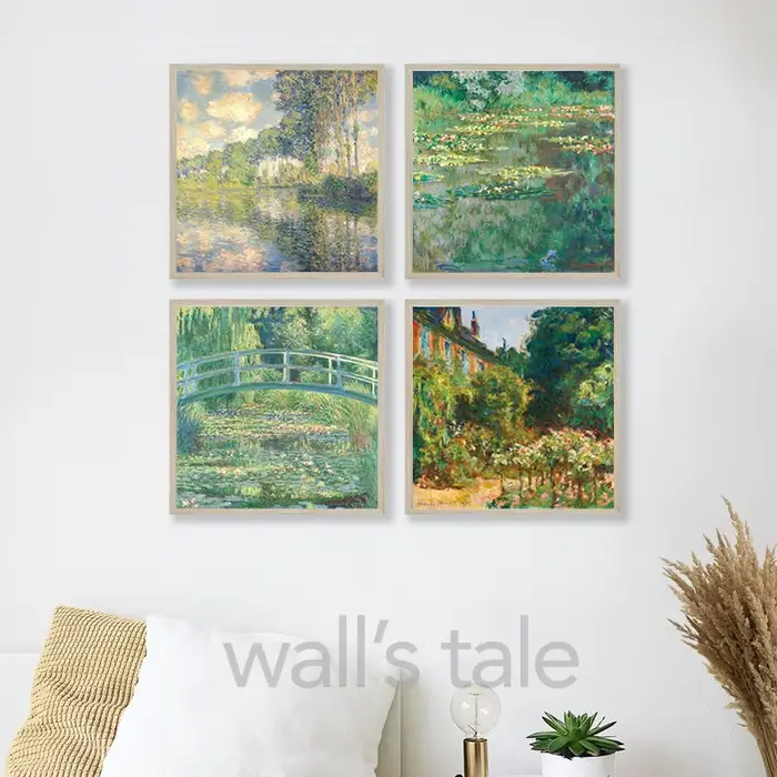 Monet – peinture à l'huile impressionniste sur toile