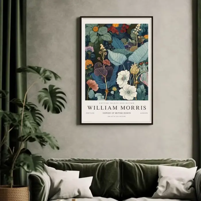 Affiche d'art d'exposition de musée William Morris
