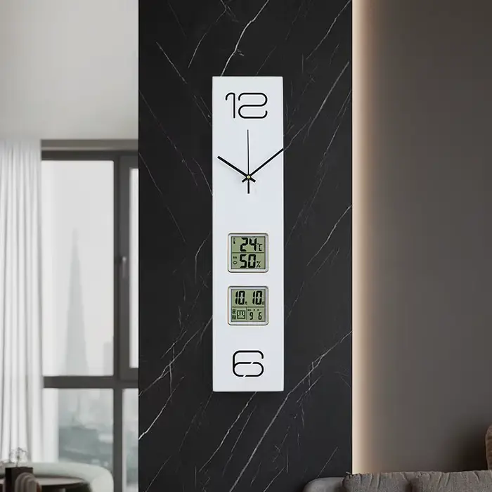 Grande horloge murale Design moderne bois