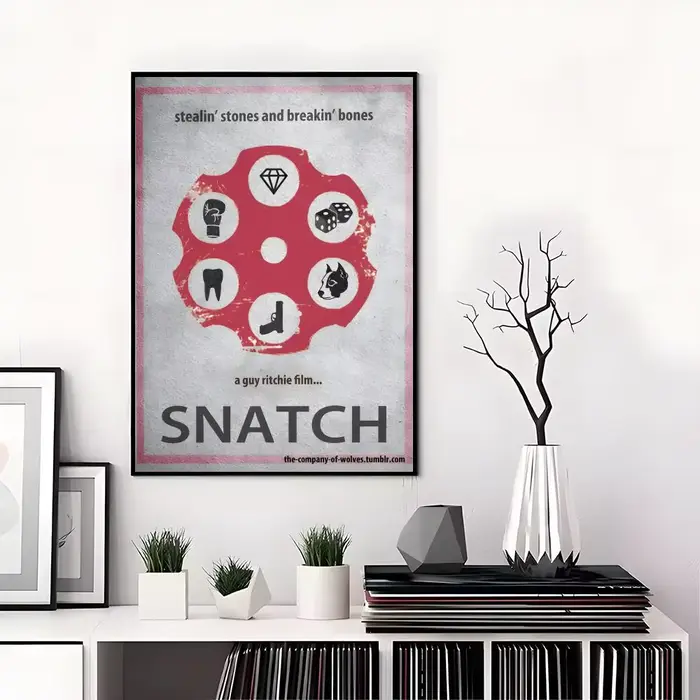 Affiches autocollantes haute définition S-Snatch, adaptées à la chambre à coucher, au salon et à la 